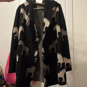 Anthropologie horse cardigan